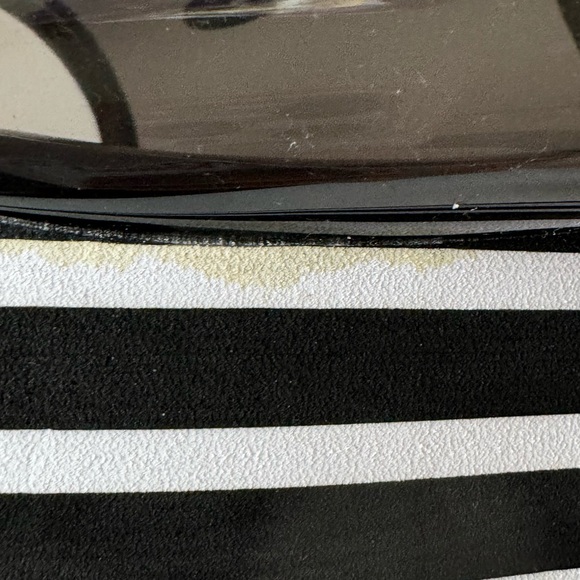 Black & white striped Juicy by juicy couture platform Y2K style sandals - Picture 7 of 10